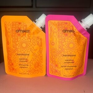 amika normcore Signature Shampoo & Conditioner Pouches -never been used